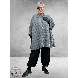 AKH Vest Grijs Knopen Sylvana